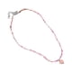 thumbnail image 4 of Collar De Cuentas Mixtas Lindo Dulce Para Bodas Aniversario Cuentas Gargantilla Collar Rosa, 4 of 5