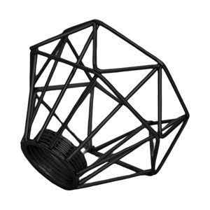 Magideal - Cubierta De Luz De Techo De Jaula De Pantalla Moderna, Decoración Colgante, Cubiertas De Lámpara De Protección De Bombilla Para Sala De Estar, Casa De , Negro