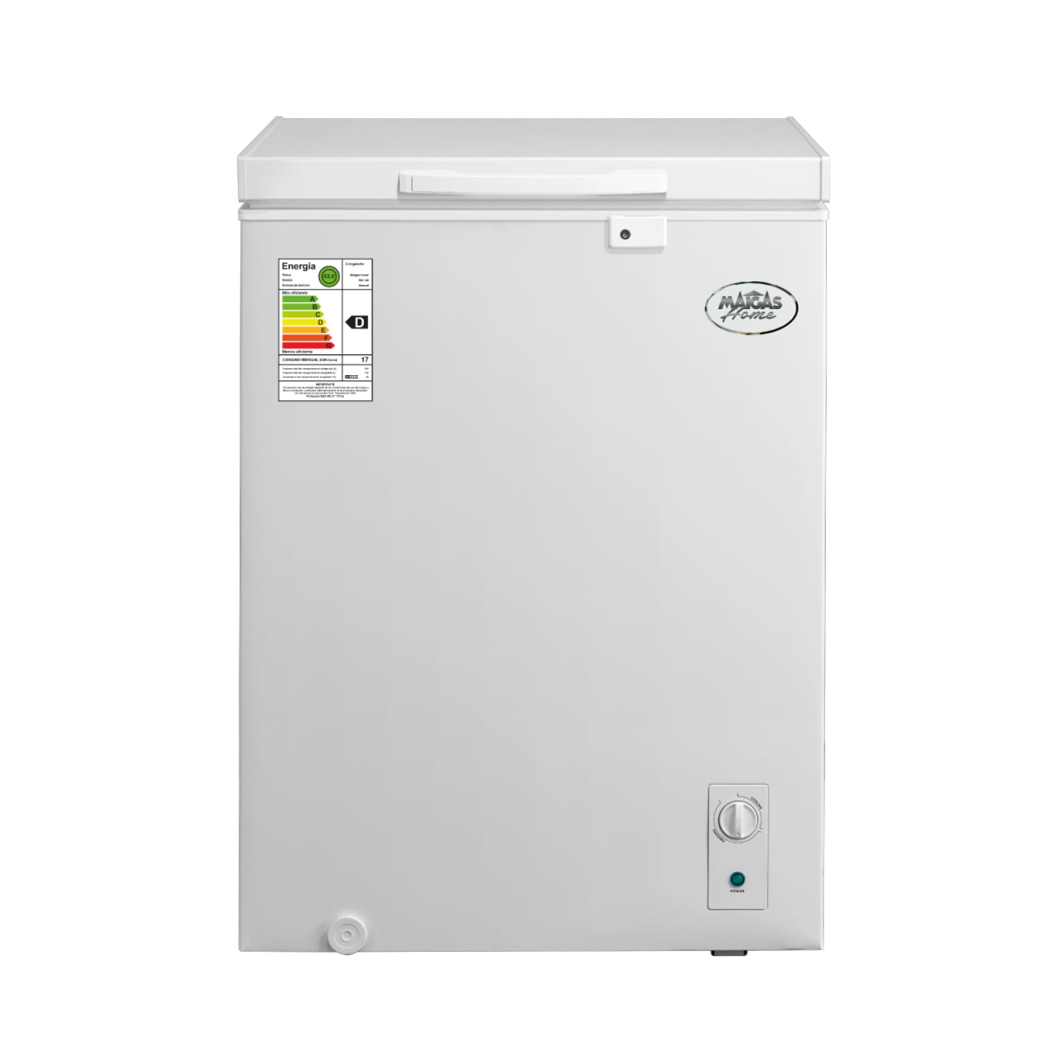 Maigas - Freezer Horizontal Dual Tapa Dura 143 Litros Inverter Bd146