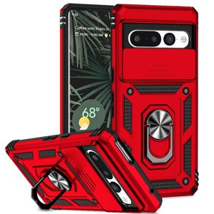 Estuche Gangxun Para Google Pixel 7 Pro, Soporte Giratorio 360°, Estilo Mecánico Y Magnético