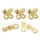 thumbnail image 1 of Conector De Cadena De Bicicleta De Acero De 5 Pares Conector De Cadena De Cadena De 12 Velocidades Dorado, 1 of 5