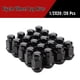 thumbnail image 3 of Tuercas de rueda FLYCLE 36 mm negras 1/2‑20 19 mm hexagonales (paquete de 20), 3 of 8