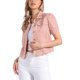 thumbnail image 4 of INSPIRE CHIC Chaqueta de Mezclilla para Mujer de Regreso a Clases con Mangas Cortas Abullonadas y Cuello Vuelto Chaqueta de Jean Rosa XL, 4 of 6