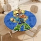 thumbnail image 4 of Johnny Test theme Fitted Round Tablecloths Elastic Edged Table Covers Waterproof Table Cloth For Kitchen Holiday Party Tables Decor 120cm, 4 of 6