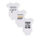 thumbnail image 5 of 3pcs Creative Rompers - Infant Toddler Personalized Letter Print Short Sleeve Jumpsuit, Perfect For Newborn Birth Gift & Photoshoot, 5 of 5