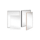 thumbnail image 2 of Espejo Rectangular 40x50cm Plast Office 4 Tonos Metalizados Gris, 2 of 2