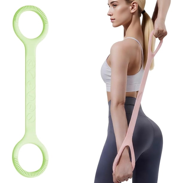 Banda resistencia figura 8 asas 7-16kg silicona polea yoga pilates