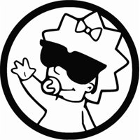 Rienda Libre - Sticker The Simpsons Bart Homer Lisa Maggie Marge Auto