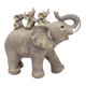 thumbnail image 1 of Estatua De Elefante De Resina, Adorno De Escritorio Para Estantería, Escritorio, Gris Y Amarillo, 1 of 5