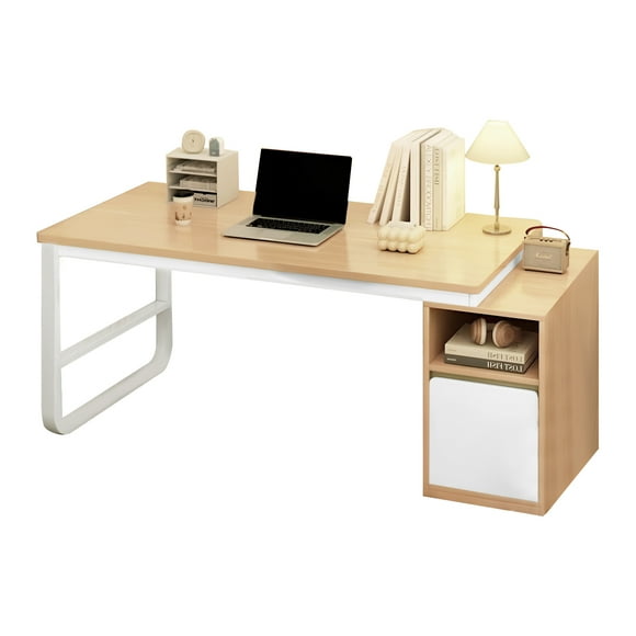 Escritorio Con Cajonera Móvil 140cm Pata Metálica