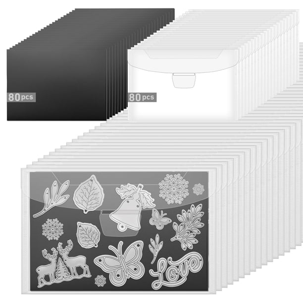 Set de almacenamiento de láminas magnéticas KKJCXY de 80 piezas, 13 x 18 cm, para troqueles
