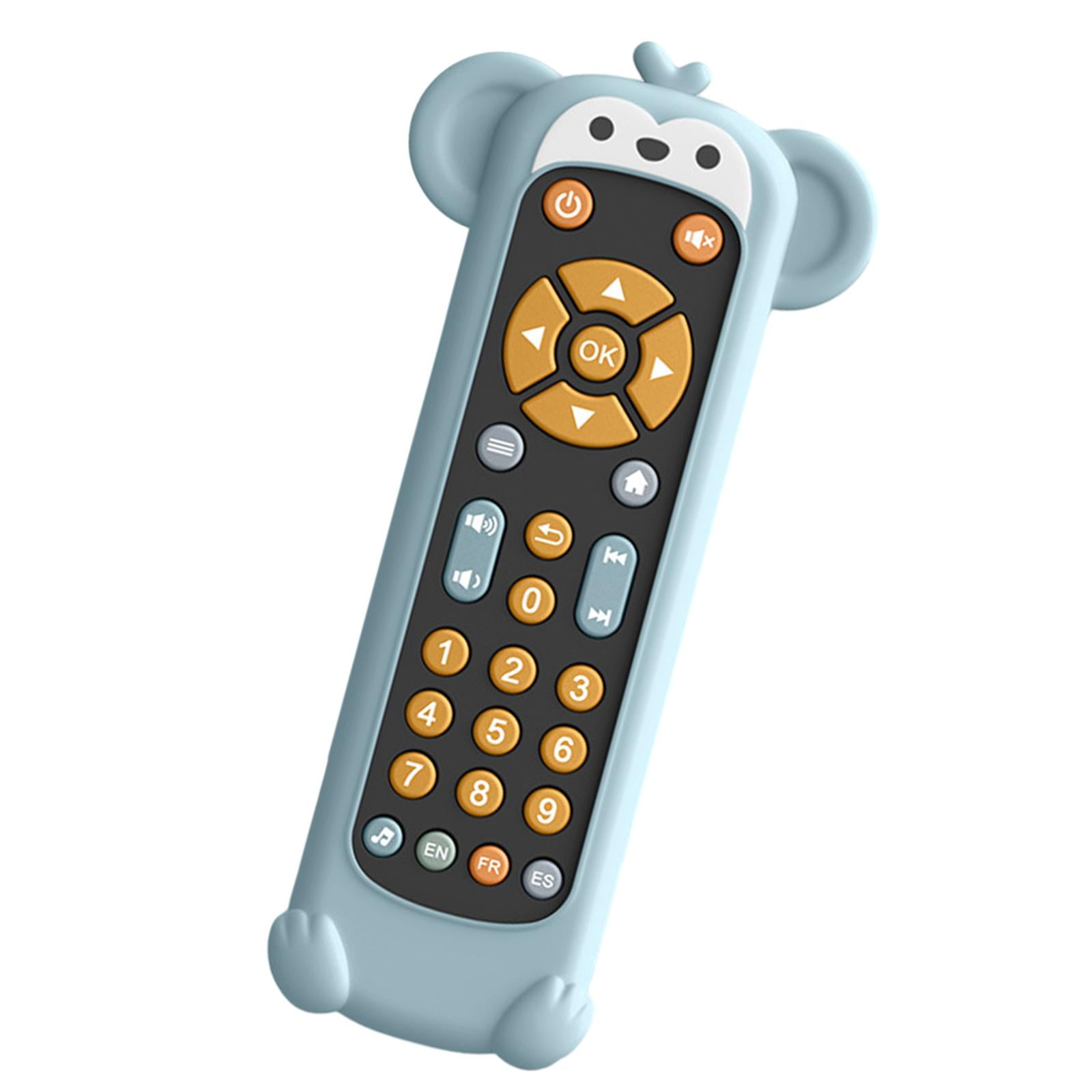 Magideal - Juguetes Remotos Para Bebés Y Niños, Juguete Remoto Realista Para Tv Para Niños Pequeños, Juego De Simulación De Teléfono Remoto Para Niñas Y Niños , Caso Mono Blanco