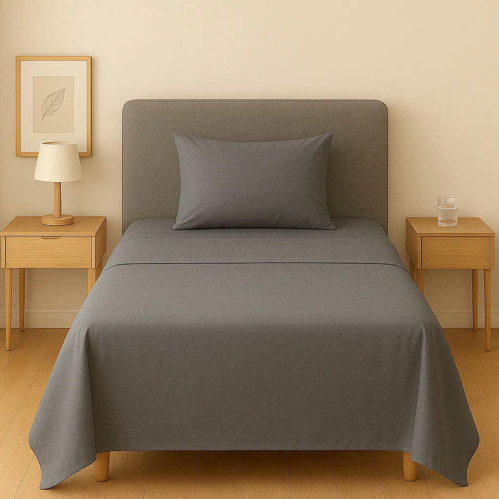 Genérico - Sabanas Hotel Irish Home Microfibra 1.5 Plaza Color Gris