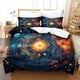thumbnail image 2 of Juego De Funda Nórdica Astrolabio 3d Para Los Doce Signos Del Zodiaco Funda Nórdica Con Fundas De Almohada Funda De Cama De Microfibra Con Cremallera, 2 of 3