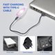 thumbnail image 5 of Linterna LED recargable rosa con clip Mayaugst, 5 of 7