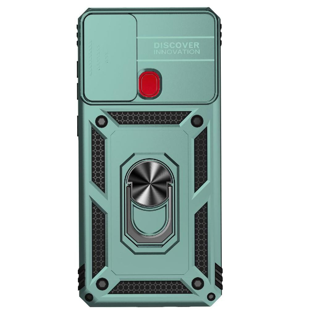 Estuche Gangxun Para Samsung Galaxy A21s, Soporte Giratorio 360°, Estilo Mecánico Y Magnético