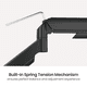 thumbnail image 5 of Soporte Monitor a Gas 2 Brazos Escritorio de 17"-32" Negro, 5 of 7