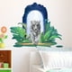 thumbnail image 3 of 1pc, Lifelike Cute Lovely White Tiger Jungle Animal Wall Stickers Removable Wall Decals Peel And Stick Wall Art Decorations Home Decor For Kid Nursery Baby Bedroom Living Room Playing Room, 3 of 4