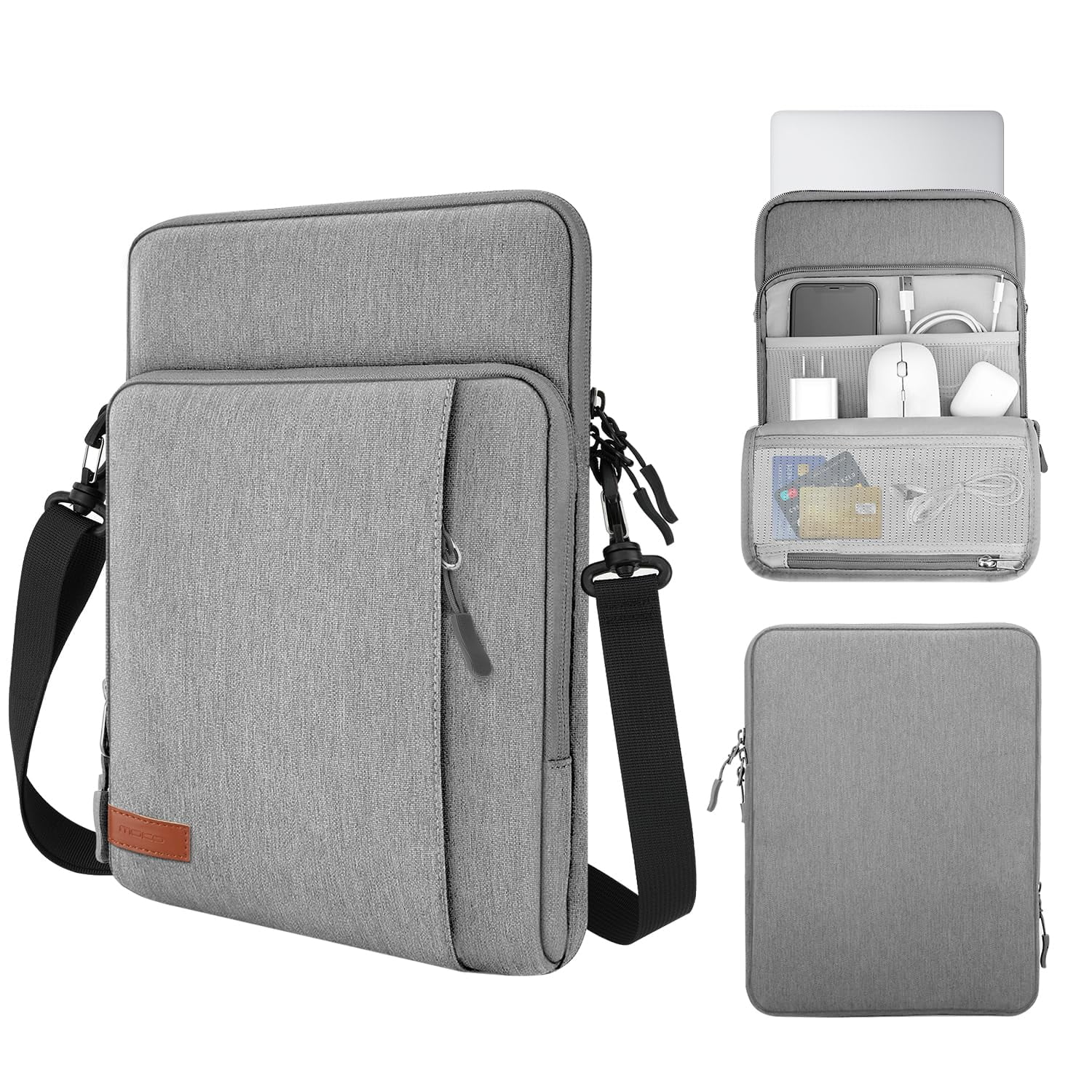 Funda Para Portátil Moko Para 13,3 A 14 Pulgadas, Color Gris Claro