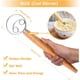 thumbnail image 3 of Pinzas para masa danesas, batidor de masa danés de 13 pulgadas, batidor holandés, batidor de huevos, batidor de masa danés con mango de madera, mezclador de alambre de acero inoxidable 304 para hacer, 3 of 7