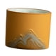 thumbnail image 1 of Taza De Cerámica Con Diseño Abstracto Para Té Y Yerba Mate, Para Capuchino, Espresso Y Jugo, Color Amarillo, 1 of 3