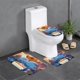 thumbnail image 1 of Juego de Alfombras de Baño de Terciopelo Coral Somos Osos 3 Piezas, 1 of 6
