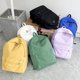 thumbnail image 2 of New High Quality Waterproof Nylon Women School Backpack for Teenage Girls Female Travel Bag Student Solid Color Bookbag, 2 of 3