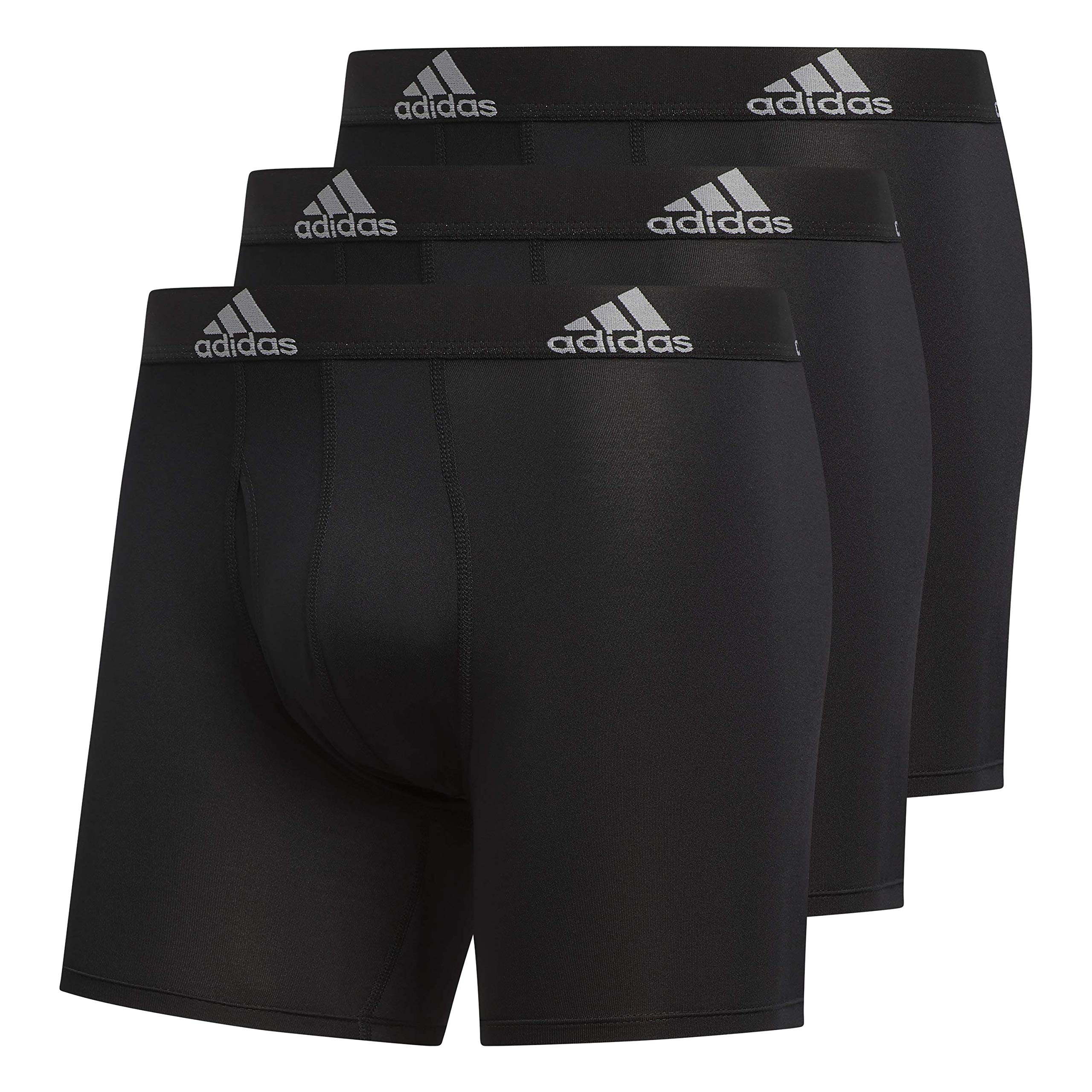 Calzoncillo Bóxer Adidas C M Climalite, Paquete De 3 Unidades Para Hombre, Color Negro, Talla L