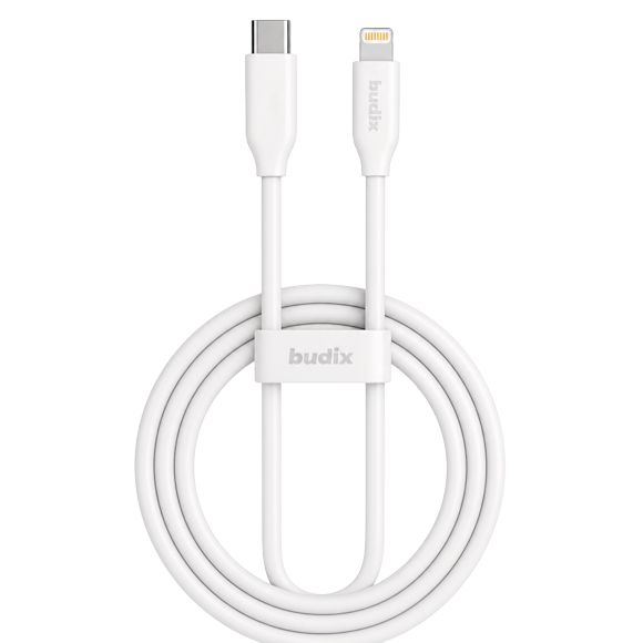 Cable Budix Usb-c A Lightning Carga Rápida 27w 3a 2m