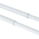 thumbnail image 3 of Set Doble De Barras Para Cortina Extensible 200-250 Cm De Metal Diámetro 13/16 Mm Soporte De Muro Terminal Bola Color Blanco, 3 of 5
