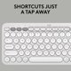 thumbnail image 4 of Teclado inalámbrico Logitech Pebble Keys 2 K380s - Blanco tonal, 4 of 9