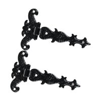 Bothyi - Bisagras De Puerta De Estilo Vintage De 2 Piezas Para Oficina En Casa Hotel Negro