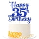 thumbnail image 1 of Decoración para tartas Kaoenla Glitter Happy 35th Birthday, azul, 1 of 9