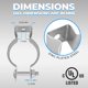 thumbnail image 3 of Soporte para conduit OHLECTRIC OL-07464 de acero galvanizado 1-1/4", 3 of 6