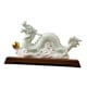 thumbnail image 1 of Figura De Dragón Chino, Adorno, Estatua De Dragón Chino Para Dormitorio, Estantería, Base De Madera De Celadón, 1 of 5