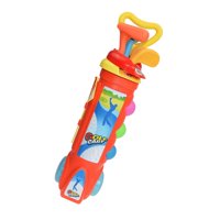 Bothyi - Juego De Palos De Golf Para Niños Al Aire Libre, Juguete De Aprendizaje Preescolar Para Niños Pequeños, Rojo