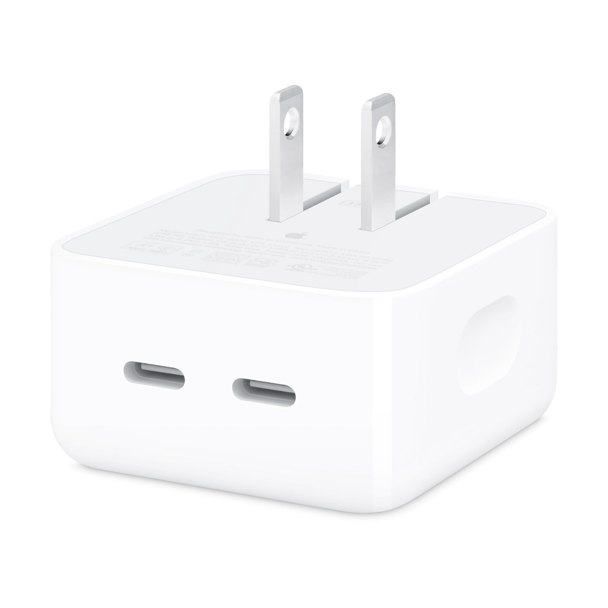 Adaptador De Corriente Apple De 35 W Con Doble Puerto Usb-c Compacto