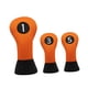thumbnail image 2 of Cubiertas Para Cabezas De Madera De Golf, Cubiertas Para Cabezas De Madera Para Adultos, Suministros De Entrenamiento De Golf 1 3 5 Naranja, 2 of 5