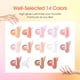thumbnail image 2 of Kit de gel de uñas de polietileno ROSALIND Nude, 14 colores con lámpara y solución, 2 of 9