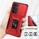 thumbnail image 5 of Funda Armada para Samsung Galaxy S25 FE con Tapa Deslizante y Soporte Magnético Giratorio Rojo, 5 of 5