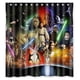 thumbnail image 1 of Cortina de ducha de Star Wars, juego de cortina de baño con ganchos, tamaño 66 x 72 pulgadas, 1 of 3