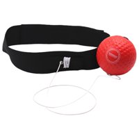Magideal - Diadema De Pelota De Reflejo De Boxeo, Pelota De Lucha De Perforación De Reflejo, Pelota De Boxeo De Velocidad De Perforación Ajustable En Cuerda Bola Roja 30G