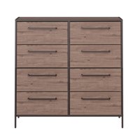 Genérico - Comoda Ancha De 8 Cajones Mdf