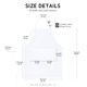 thumbnail image 2 of Delantal Syntus pack de 12, poliéster blanco, 2 bolsillos, 2 of 7