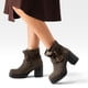 thumbnail image 2 of Botin Casual Mujer Taco Grueso Con Felpa Comodo Weide CZY608, 2 of 9