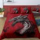 thumbnail image 1 of Three-Piec-e Set Beddi-ng Set Myst-erious Dra-gon Beddi-ng Suit with Pringting -Soft and Com-fortab-le Q-uilt- Cover -Suitable- for Bedroom and Gue-st Room, 1 of 5