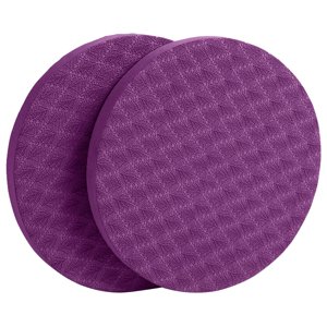 Ioensy - Antideslizante, Pequeña Rodillera Redonda, Esterillas De Yoga, 2 Piezas, Portátil, Para Ejercicio De Gimnasio, Color Morado
