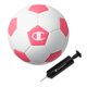 thumbnail image 1 of Balón de fútbol Champion talla 4 blanco/rosa óptico + bomba, 1 of 7