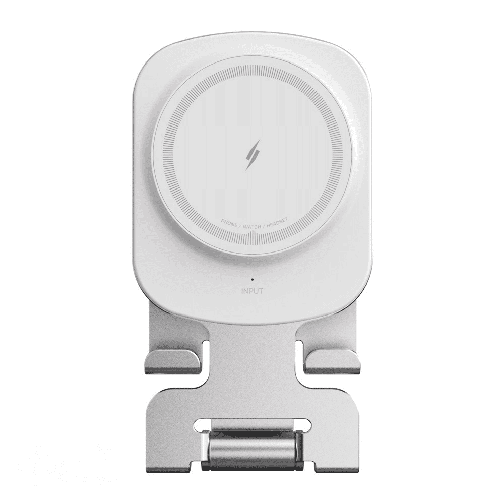 Genérico - Soporte De Carga Inalámbrico Para Iphone Samsung Galaxy Qi Soporte De Carga Rápida Para Airpods Pro 2 3 Smartphones 15w-blanco