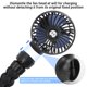 thumbnail image 2 of Ventilador recargable para cochecito Welodorir 2500 mAh 3 velocidades con clip, 2 of 8